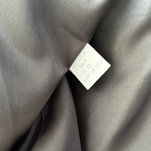 Vintage Andre Barreau Wool Blazer 10 Gray Jacket Coat Academia Office 60s 70s - Picture 4 of 7